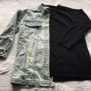 Split Fabric Shirt